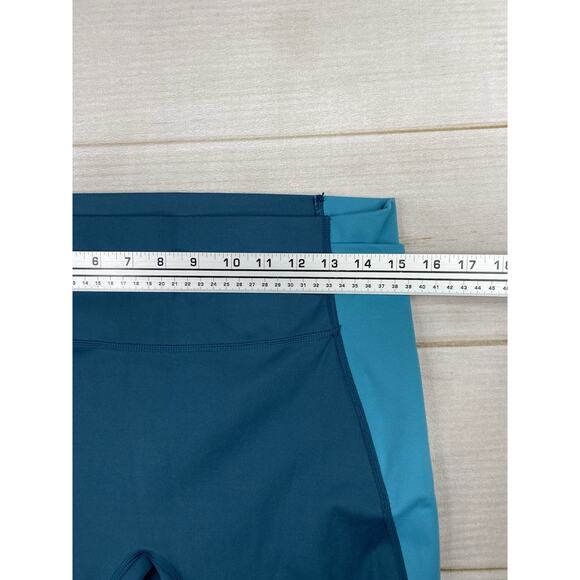 All in Motion Womens Leggings L Blue High Rise Blue Athleisure Pockets Gym - Picture 4 of 8